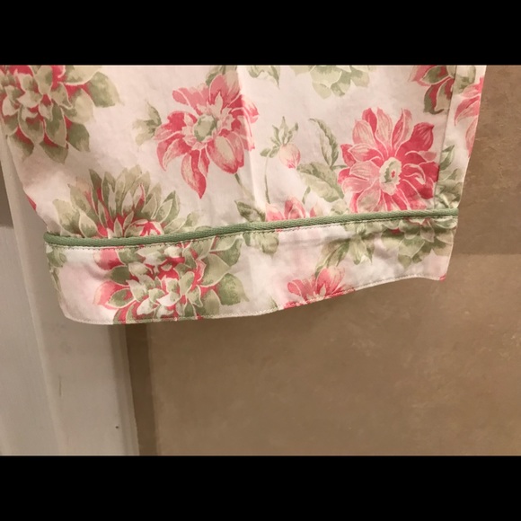 NEW LL Bean Classic Pink Floral Pajama Set XL - Picture 6 of 8